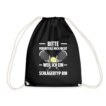 Bitte Verurteile Mich Nicht Weil Ich Ein Schlägert - Turnbeutel - Schwarz - Vorne