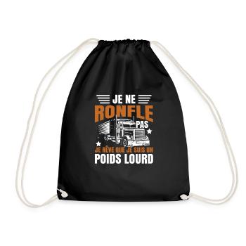 Drôle Poids Lourd - Sac de sport léger - noir - Devant