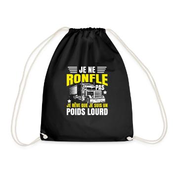 Poids Lourd - Sac de sport léger - noir - Devant