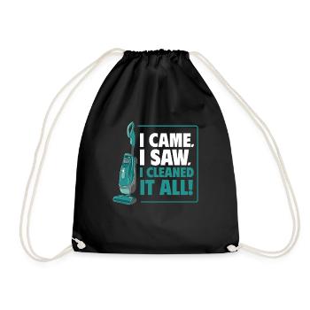 Domestic help, cleaner, housekeeper - Drawstring Bag - black - Front