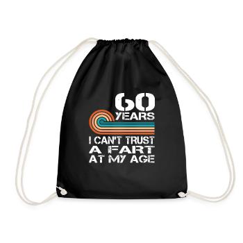 Je ne peux pas faire confiance à un pet à mon anniversaire de 60 ans - Sac de sport léger - noir - Devant