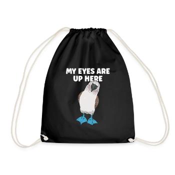 Blue-footed Booby Seabird - Drawstring Bag - black - Front