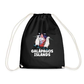 Blue-footed Booby Seabird - Drawstring Bag - black - Front