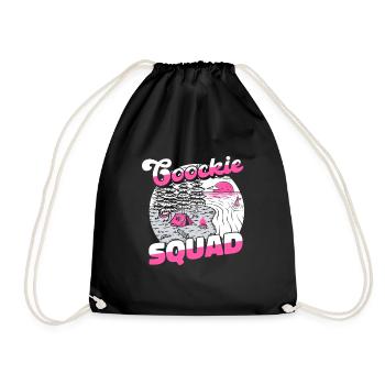 Pfadfinder Plätzchen Cookie Squad - Turnbeutel - Schwarz - Vorne