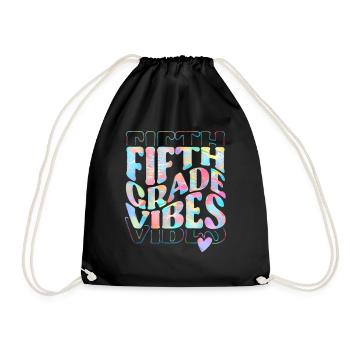 Fifth Grade Vibes 5th Grade Team 1st Day of School - Sac de sport léger - noir - Devant