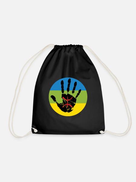 AMAZIGH BERBER KABYLE Z AMAZIGH - Turnbeutel - Schwarz