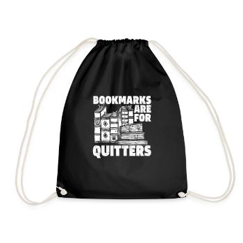 Les signets sont amusants pour les amateurs de livres de Quitter - Sac de sport léger - noir - Devant