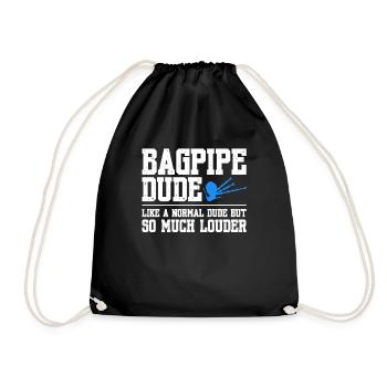 Le mec de cornemuse comme un mec normal mais tellement plus fort - Sac de sport léger - noir - Devant