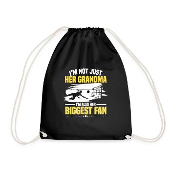 Volleyball Grand-mère sa grand-mère et sa plus grande - Sac de sport léger - noir - Devant