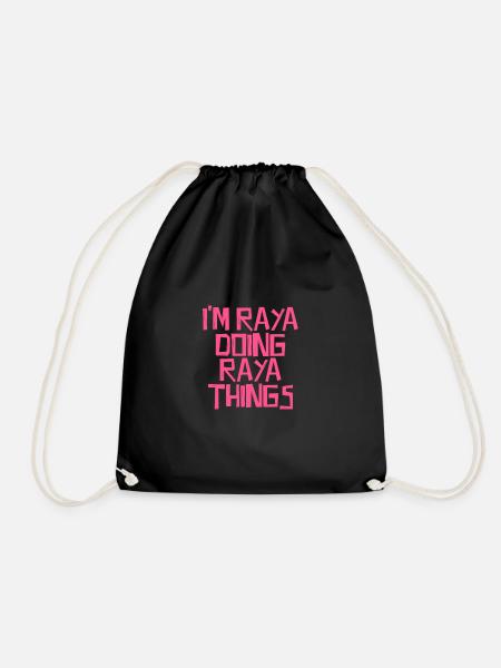 I'm Raya doing Raya things - Turnbeutel - Schwarz