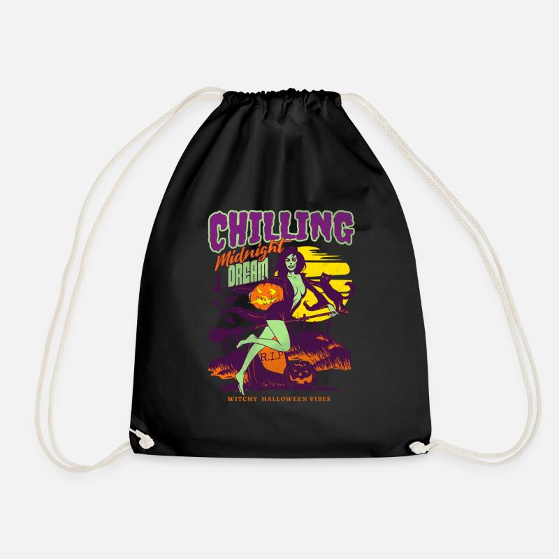 Halloween Hexe Classic Comic - Turnbeutel - Schwarz