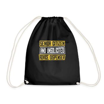 Pensioners Pension Citizens - Drawstring Bag - black - Front