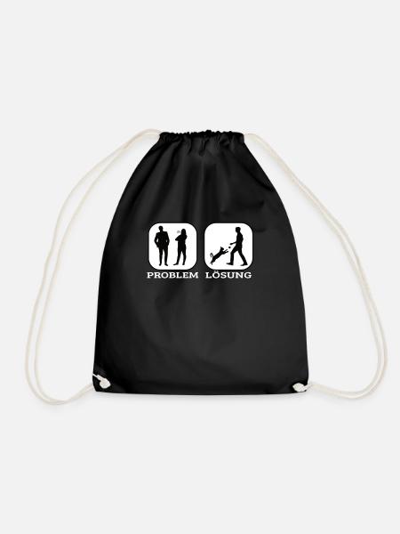 Katzenfreund, Katzenzubehör Geschenk - Turnbeutel - Schwarz
