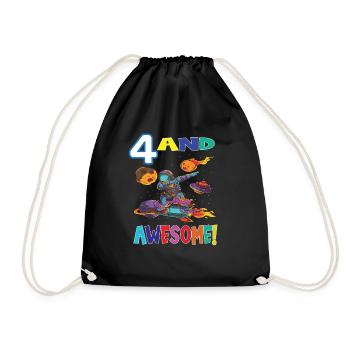 4 Et un astronaute d’anniversaire génial - Sac de sport léger - noir - Devant