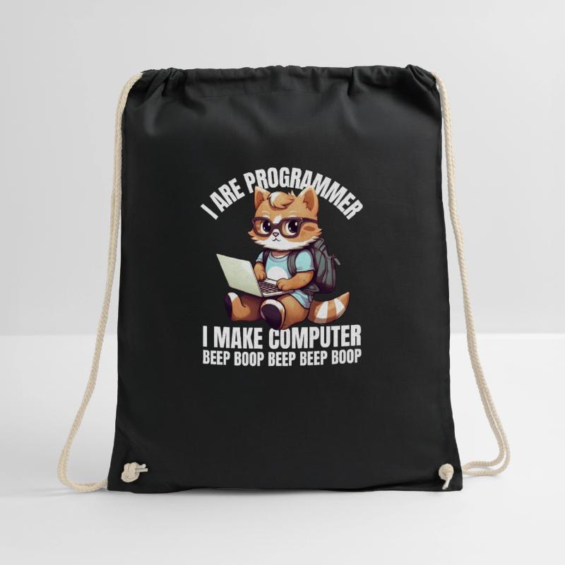 I'm a programmer. I'm doing Computer Beep Drawstring Bag