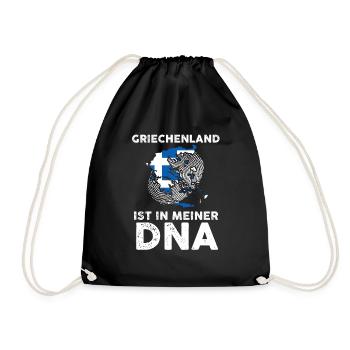 Griechen Grieche Griechenland - Turnbeutel - Schwarz - Vorne