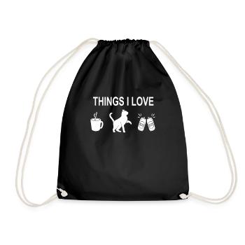 Cat Friend, Cadeau d’accessoires pour chat - Sac de sport léger - noir - Devant