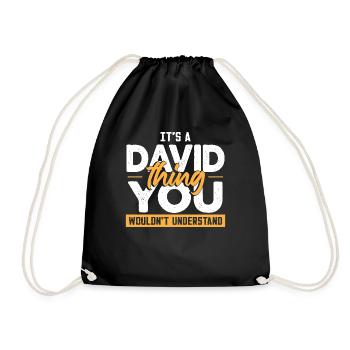 C’est une chose de David que vous ne comprendriez pas - Sac de sport léger - noir - Devant
