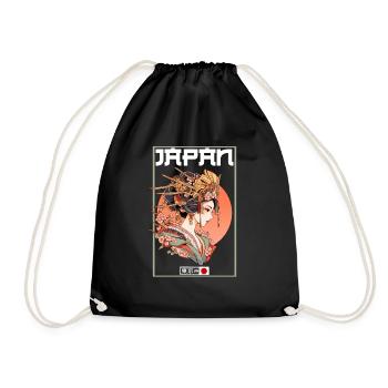 Tokyo Asia 80s Japanese Retro Geishas Geisha - Drawstring Bag - black - Front
