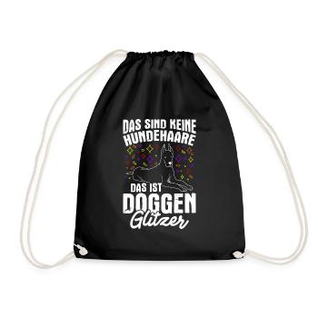 Great Dane Dog Dog Fan Dog Owner Dog Dog Love - Drawstring Bag - black - Front