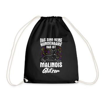 Ce n’est pas du poil de chien, c’est des paillettes malinois - Sac de sport léger - noir - Devant