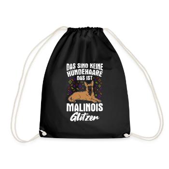Ce n’est pas du poil de chien, c’est des paillettes malinois - Sac de sport léger - noir - Devant