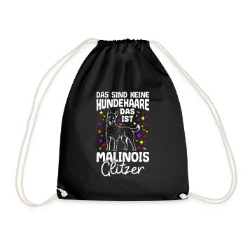 Malinois Chien Promenade Propriétaire Chien Cadeau H - Sac de sport léger - noir - Devant