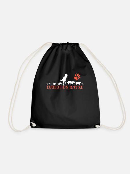 Katzenfreund, Katzenzubehör Geschenk - Turnbeutel - Schwarz