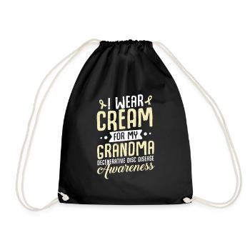 Degenerative Disc Disease Ninja I - Drawstring Bag - black - Front