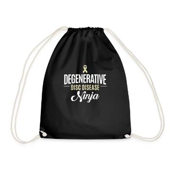 Support Degenerative Month - Drawstring Bag - black - Front