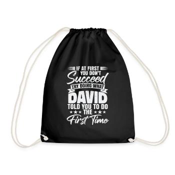 Essayez de faire ce que David vous a dit de faire - Sac de sport léger - noir - Devant