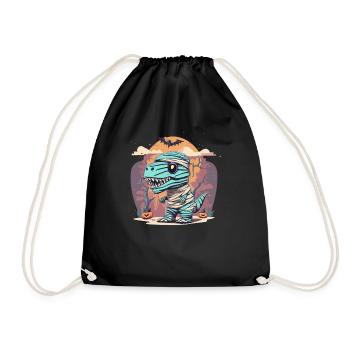 Tyrannosaurus Trex Halloween - Drawstring Bag - black - Front