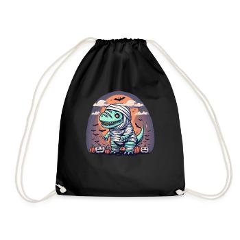 Tyrannosaurus Trex Halloween - Drawstring Bag - black - Front