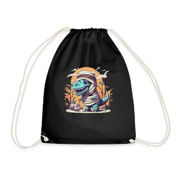 Tyrannosaurus Trex Halloween - Drawstring Bag - black - Front