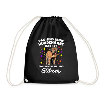 Das Sind Keine Hunde Haare Ist Continental Bulldog - Turnbeutel - Schwarz - Vorne