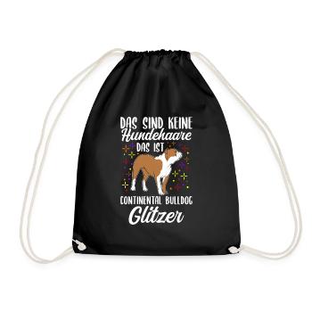 Das Sind Keine Hunde Haare Ist Continental Bulldog - Turnbeutel - Schwarz - Vorne