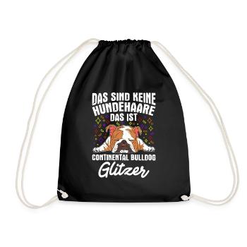 Das Sind Keine Hunde Haare Ist Continental Bulldog - Turnbeutel - Schwarz - Vorne