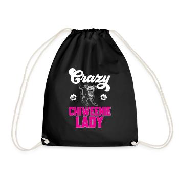 Chiweenie Chien - Sac de sport léger - noir - Devant