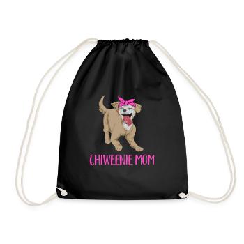Chiweenie Chien - Sac de sport léger - noir - Devant