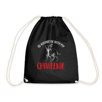 Chiweenie Chien - Sac de sport léger - noir - Devant