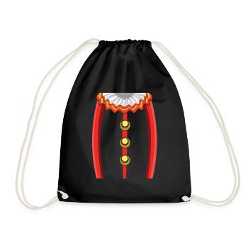 Carnival Clown Jester Circus - Drawstring Bag - black - Front