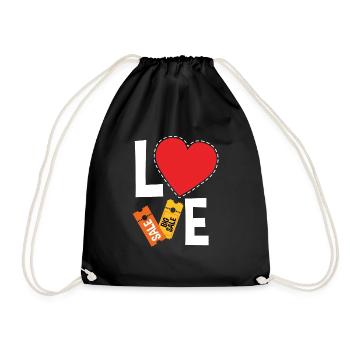 Lustiges Extrem Couponing Coupon Geschenk - Turnbeutel - Schwarz - Vorne