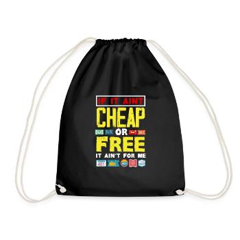 Lustiges Extrem Couponing Coupon Geschenk - Turnbeutel - Schwarz - Vorne