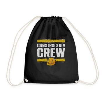 Équipe de construction, chantier, constructeur - Sac de sport léger - noir - Devant