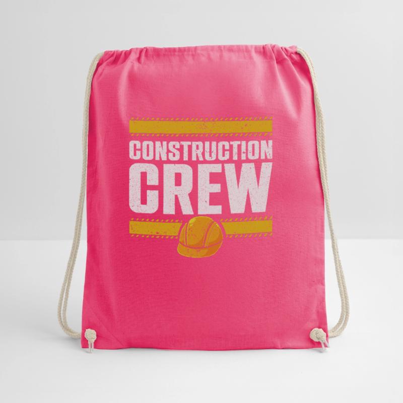 Construction Crew, Construction Site, Builder Drawstring Bag