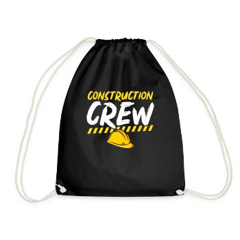 Équipe de construction, chantier, constructeur - Sac de sport léger - noir - Devant