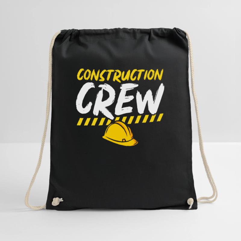 Construction Crew, Construction Site, Builder Drawstring Bag