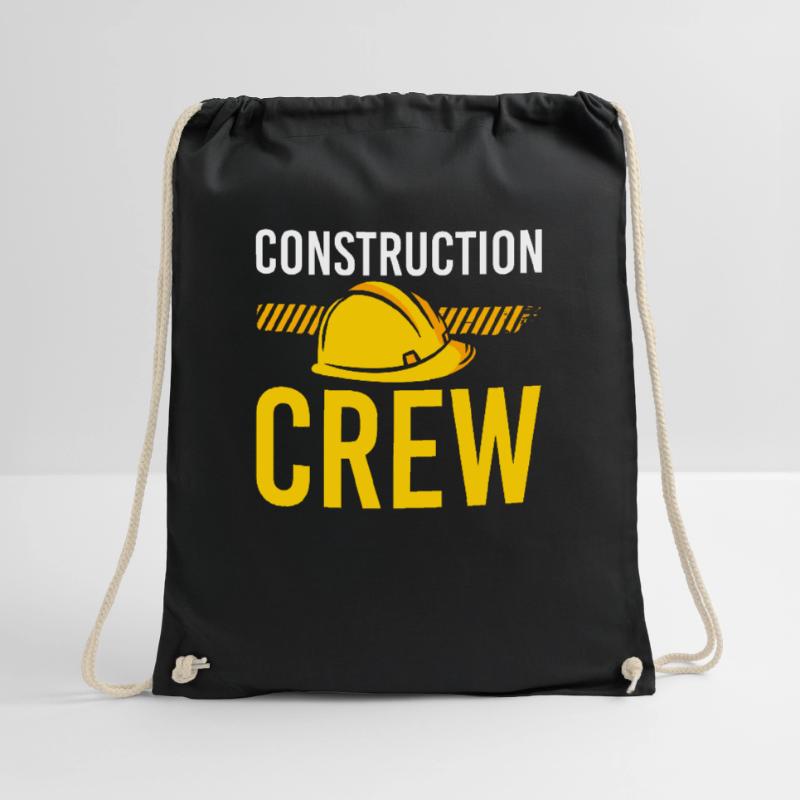 Construction Crew, Construction Site, Builder Drawstring Bag