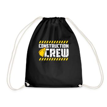 Équipe de construction, chantier, constructeur - Sac de sport léger - noir - Devant