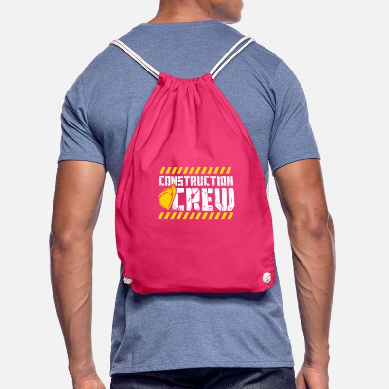 Construction Crew, Construction Site, Builder Drawstring Bag